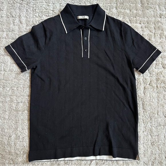 Mango Ribbed Knit Polo Shirt - Picture 6 of 7